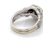 14K White Gold Diamond Lady's Fashion Ring; 4.3DWT; Size 6.5