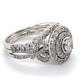 14K White Gold Diamond Lady's Fashion Ring; 4.3DWT; Size 6.5