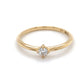 18K Yellow Gold Diamond Lady's Solitaire Ring; 1.3DWT; Size 7.5