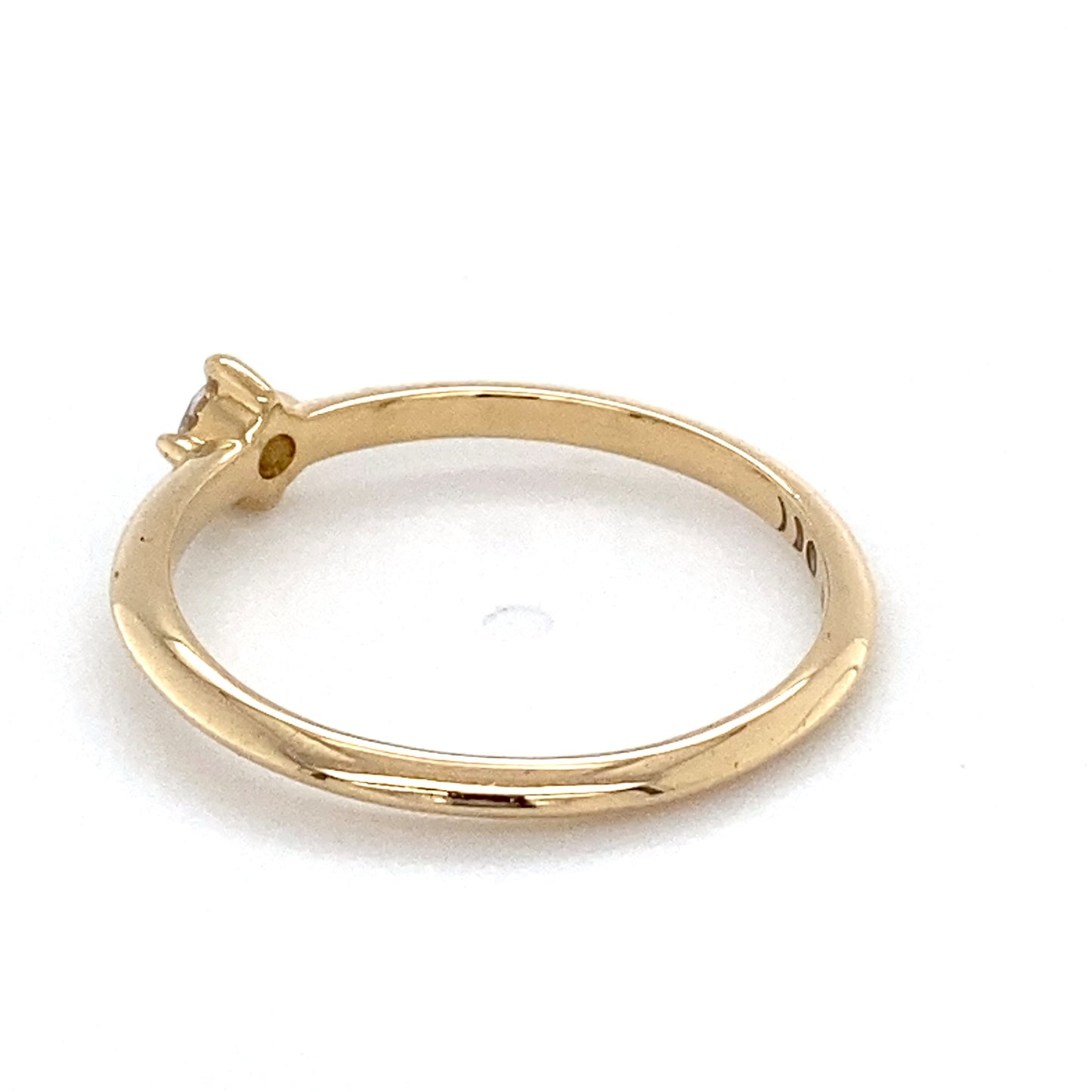 18K Yellow Gold Diamond Lady's Solitaire Ring; 1.3DWT; Size 7.5