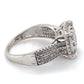 10K White Gold Diamond Lady's Fashion Ring; 2.1DWT; Size 7
