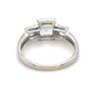 10K White Gold Aquamarine & Diamond Ring; 1.9g; Size 7