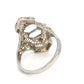 14K White Gold Aquamarine Ring; 2.4DWT; 0.82CTW; Size 8.5