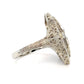 14K White Gold Aquamarine Ring; 2.4DWT; 0.82CTW; Size 8.5