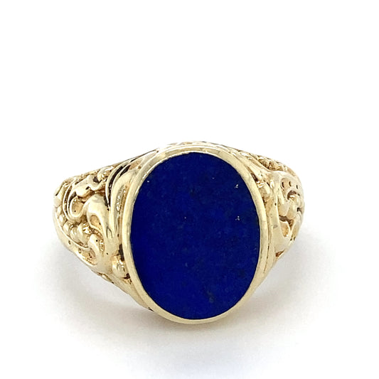 14K Yellow Gold Gentleman's Ring; 7.3DWT; Size 11