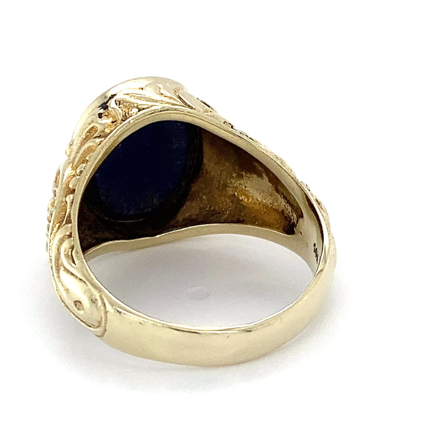 14K Yellow Gold Gentleman's Ring; 7.3DWT; Size 11