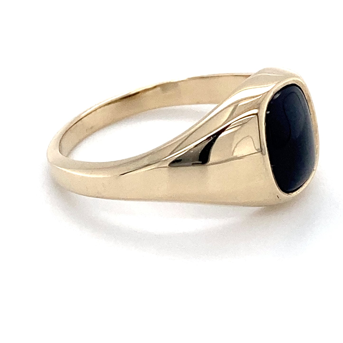14K Yellow Gold Gentleman's Ring; 3.4DWT; Size 10