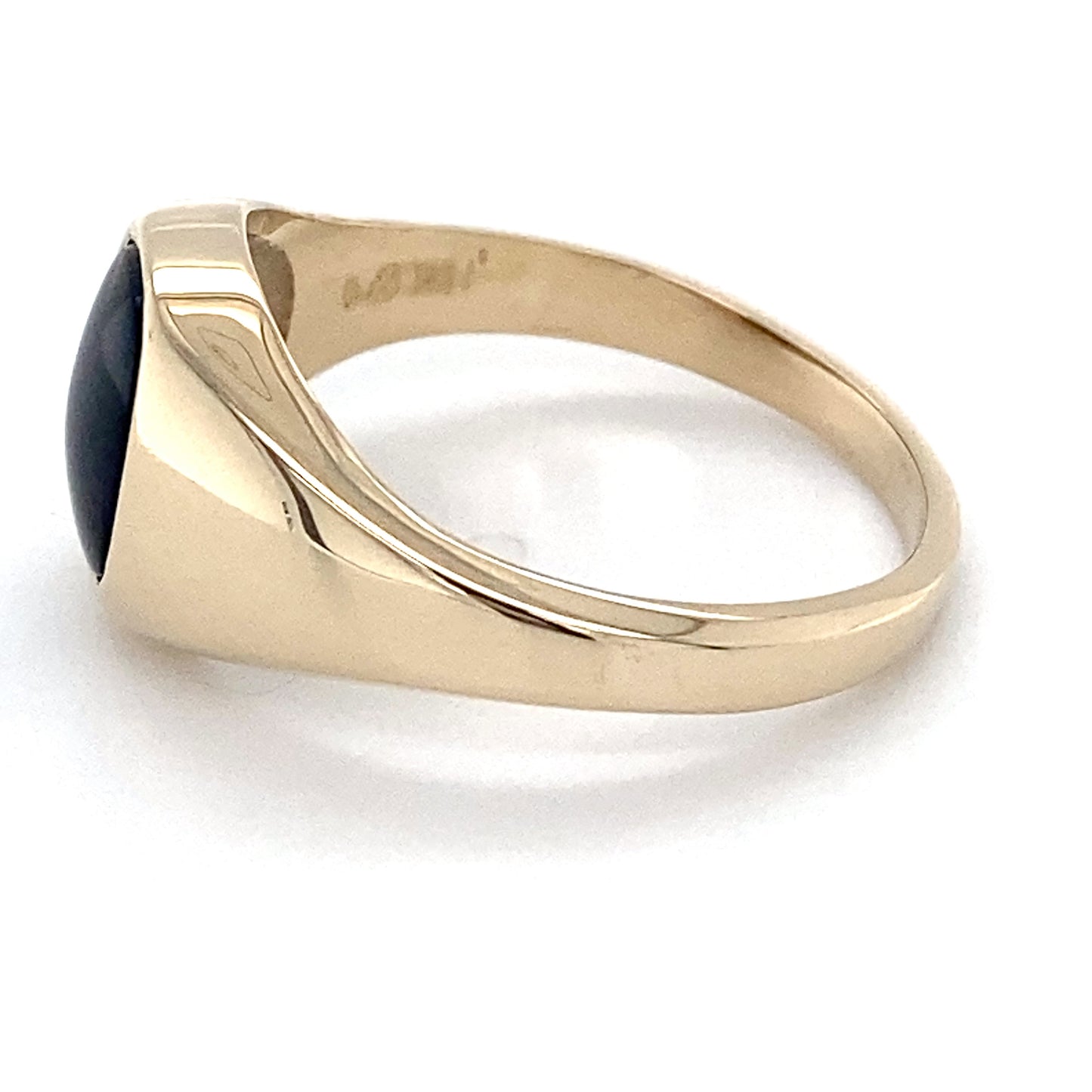 14K Yellow Gold Gentleman's Ring; 3.4DWT; Size 10