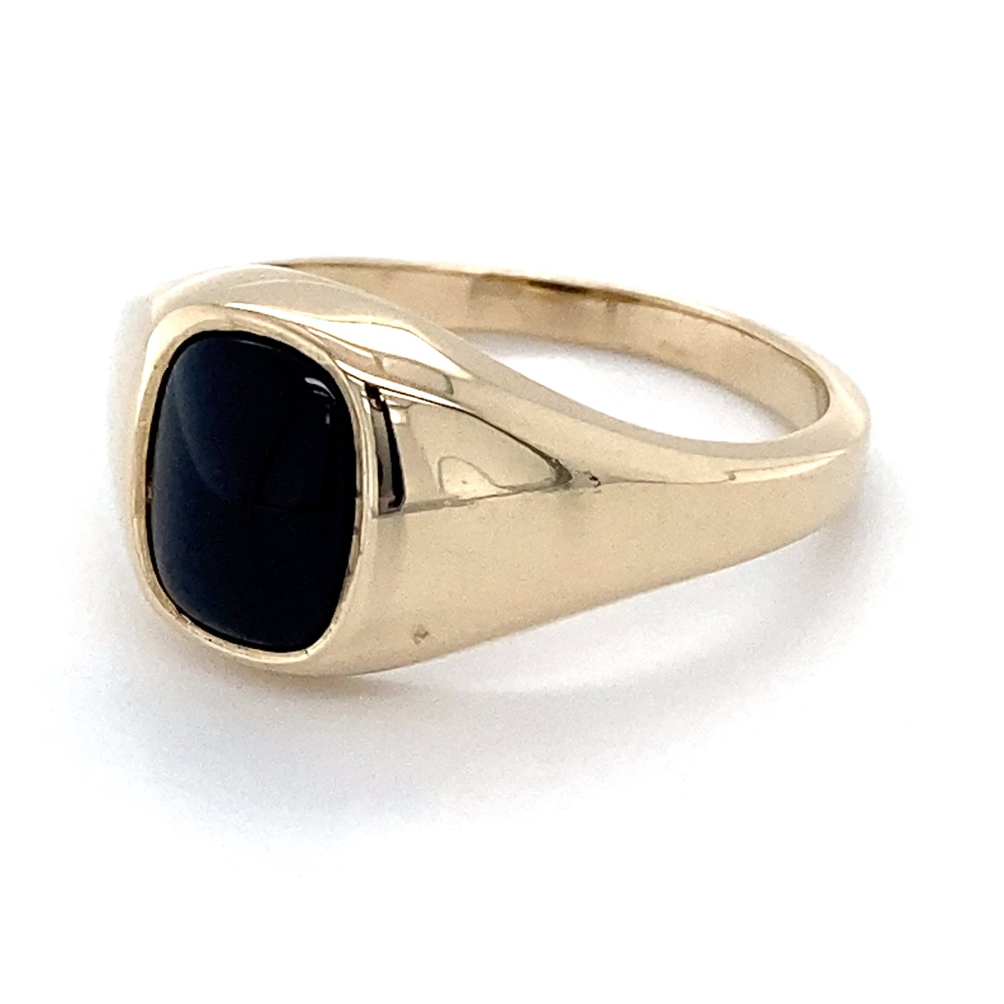 14K Yellow Gold Gentleman's Ring; 3.4DWT; Size 10