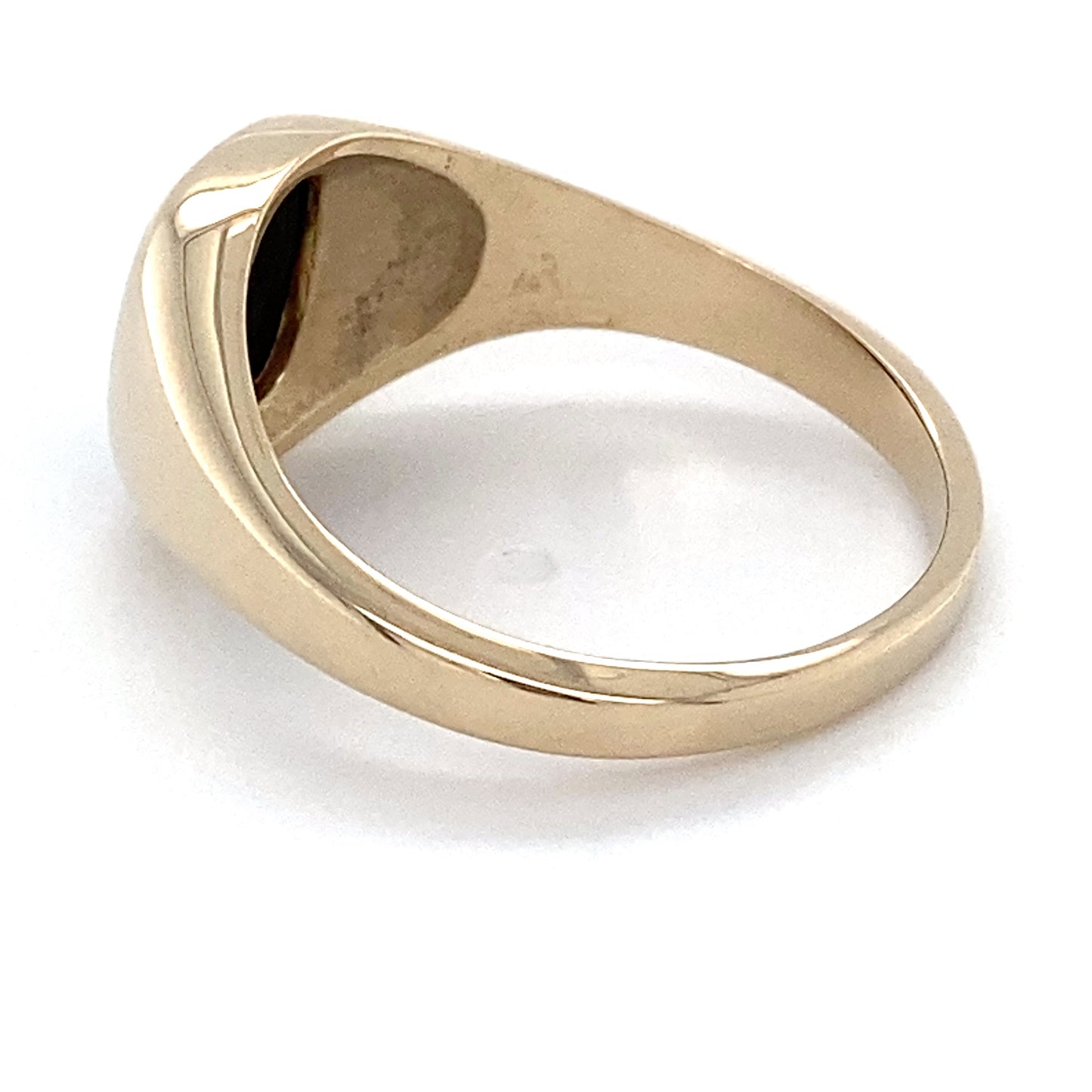 14K Yellow Gold Gentleman's Ring; 3.4DWT; Size 10