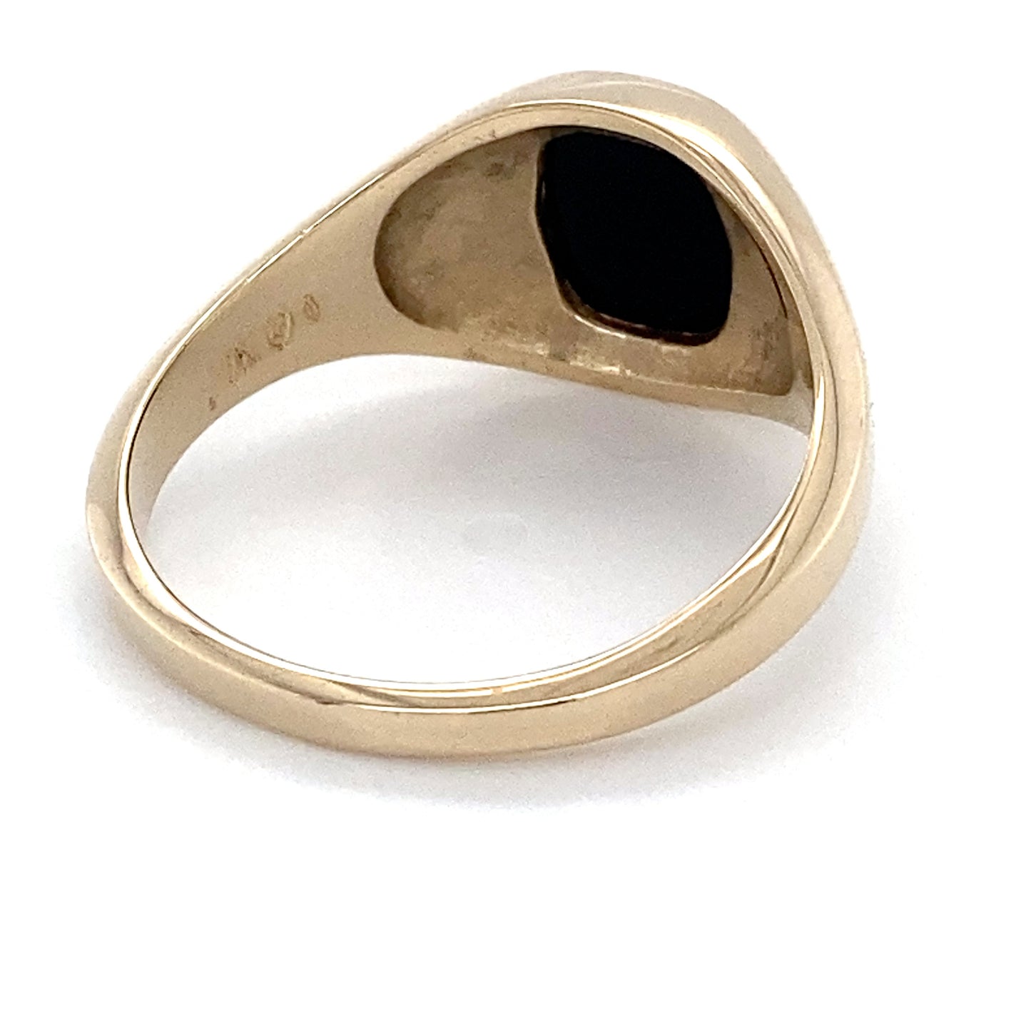 14K Yellow Gold Gentleman's Ring; 3.4DWT; Size 10