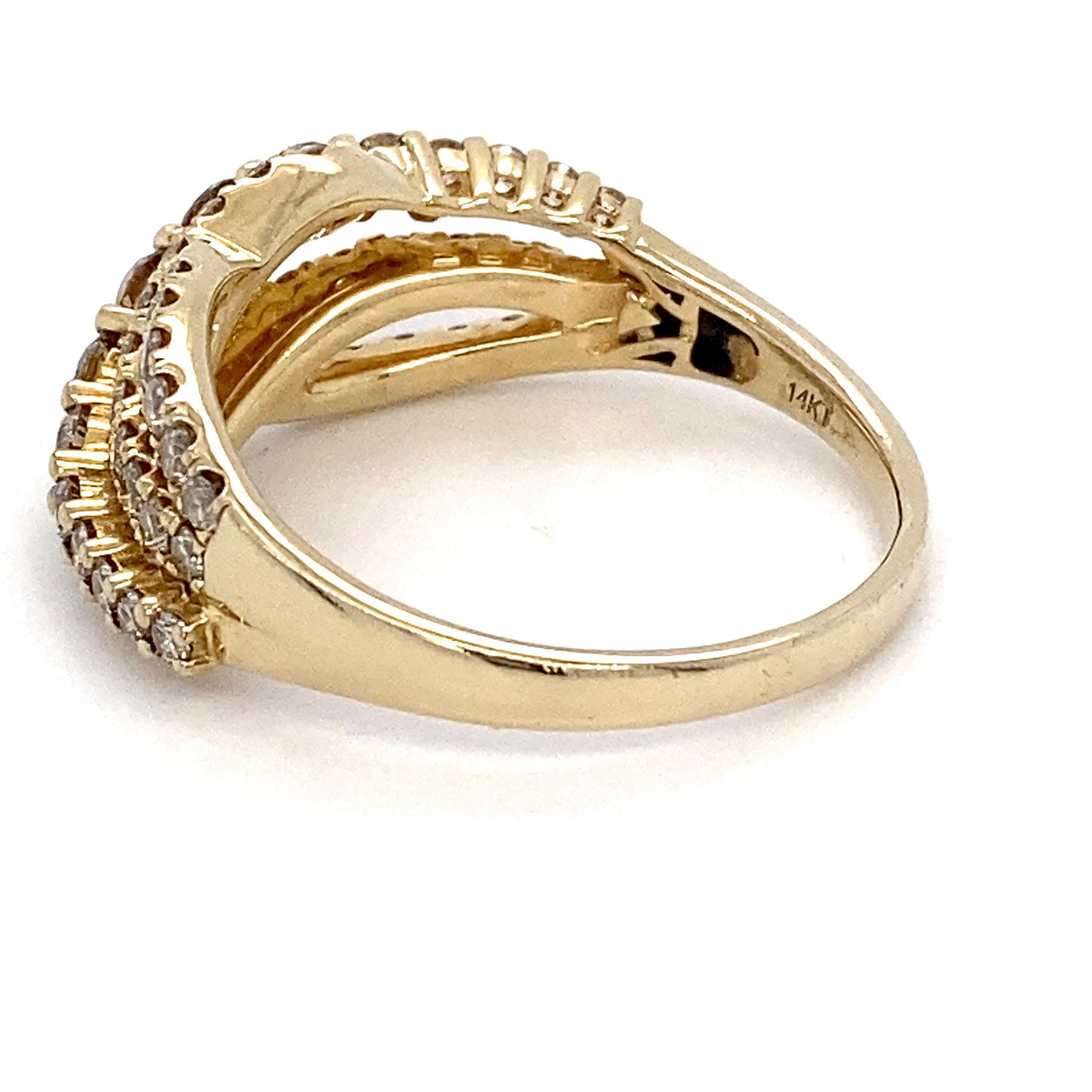 14K Yellow Gold Diamond Anniversary Ring; 0.50CTW; 4.4g; Size 9