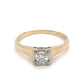 14K Yellow Gold Lady's Diamond Solitaire Ring; 1.1DWT; 1.7g; Size 6.5