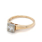 14K Yellow Gold Lady's Diamond Solitaire Ring; 1.1DWT; 1.7g; Size 6.5