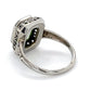 14K White Gold Vintage Lady's Ring; 1.9DWT: Size 5