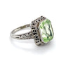 14K White Gold Vintage Lady's Ring; 1.9DWT: Size 5