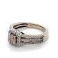 14K White Gold Diamond Lady's Ring; 2.0DWT; Size 5
