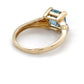 10K Yellow Gold & Blue Stone Ring; 1.8DWT; Size 6