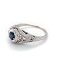 18K White Gold Sapphire Lady's Ring; 1.1DWT; Size 7