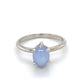 14K White Gold Opal Lady's Ring; 1.4DWT; Size 6.5