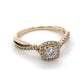 10K Yellow Gold Diamond Ring; 2.6g; 1.7DWT; Size 6.5