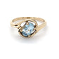 14K Yellow Gold Aquamarine Lady's Ring; 1.3DWT; Size 6