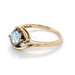 14K Yellow Gold Aquamarine Lady's Ring; 1.3DWT; Size 6