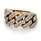 10K Yellow Gold Diamond Gentleman's Ring; 6.7DWT; Size 11