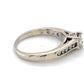 14K White Gold Diamond Lady's Fashion Ring; 2.5DWT; Size 6