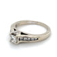 14K White Gold Diamond Lady's Fashion Ring; 2.5DWT; Size 6