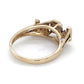 10K Yellow Gold & Diamond Chip "MOM" Ring; 1.9DWT; Size 7