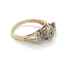 10K Yellow Gold & Diamond Chip "MOM" Ring; 1.9DWT; Size 7