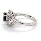 18K White Gold Diamond & Sapphire Lady's Ring; 3.8DWT; Size 7.5