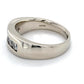 14K White Gold Diamond Unisex Fashion Ring; 8.0DWT; Size 10