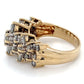 14K Yellow Gold Diamond Lady's Fashion Ring; 4.0DWT; Size 7.25