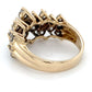 14K Yellow Gold Diamond Lady's Fashion Ring; 4.0DWT; Size 7.25