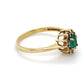 18K Yellow Gold Diamond & Emerald Ring; 1.4DWT; Size 6