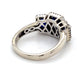14K White Gold Diamond & Synthetic Sapphire Lady's Ring; 3.3DWT; Size 7