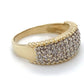 14K Yellow Gold Diamond Lady's Fashion Ring; 3.3DWT; Size 9