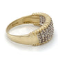14K Yellow Gold Diamond Lady's Fashion Ring; 3.3DWT; Size 9