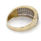 14K Yellow Gold Diamond Lady's Fashion Ring; 3.3DWT; Size 9