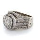 10K White Gold Diamond Lady's Fashion Ring; 4.4DWT; Size 7