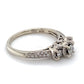 10K White Gold Diamond Fashion Ring; 1.6DWT: Size 6.75