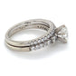 14K White Gold Diamond Lady's Wedding Ring Set; 3.8DWT; Size 7