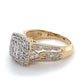 10K Yellow Gold Diamond Lady's Fashion Ring; 3.3DWT; Size 7