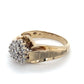 10K Yellow Gold Diamond Lady's Fashion Ring; 2.4DWT: Size 6.5