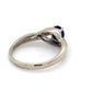 14K White Gold Diamond & Sapphire Ring; 1.4DWT; Size 5.5