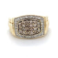 10K Yellow Gold & Diamond Gentleman's Ring; 3.8DWT; Size 8
