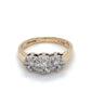 14K White & Yellow 2-Tone Gold Diamond Lady's Ring; 2.3DWT; Size 5.5