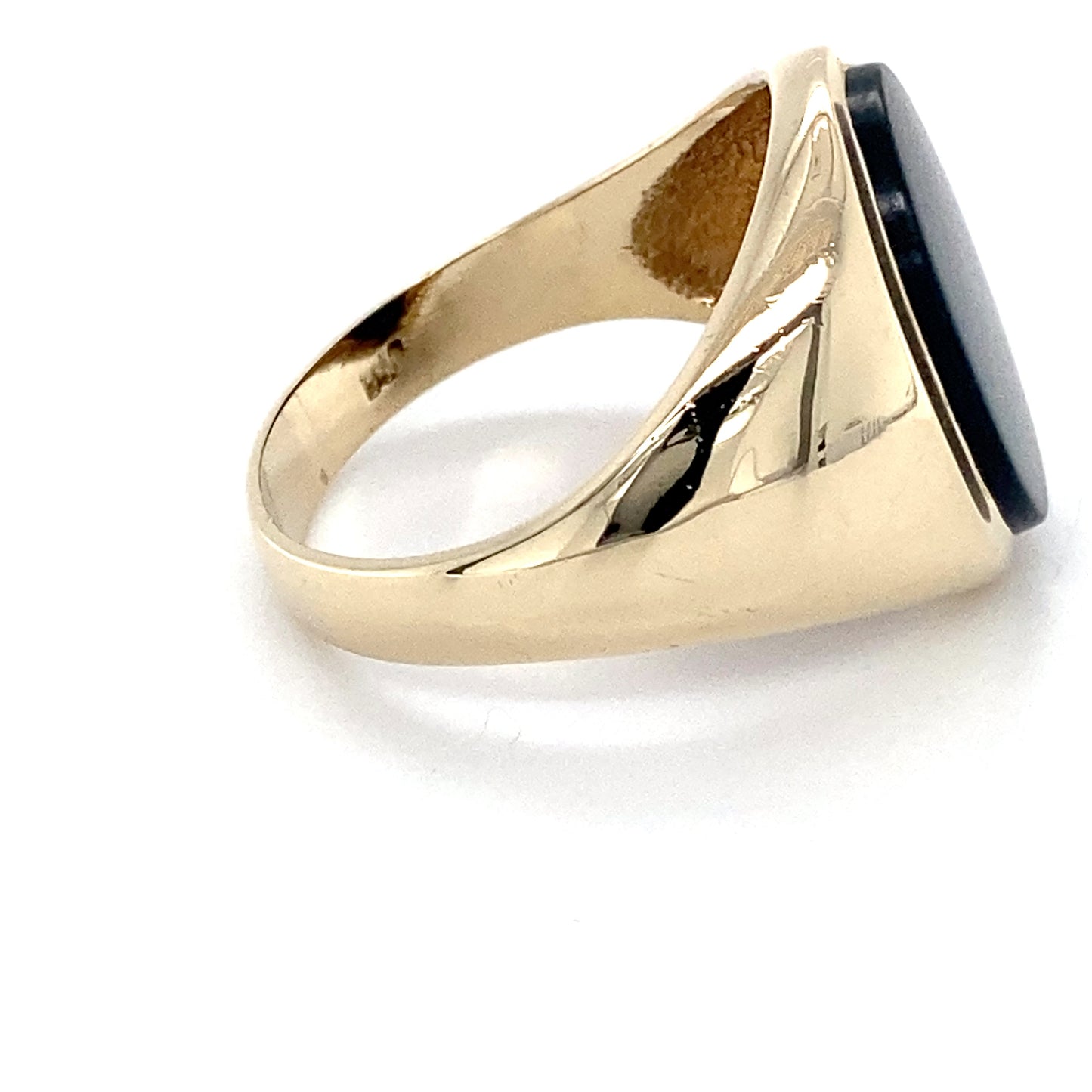 10K Yellow Gold Gentleman's Ring; 3.3DWT; Size 9